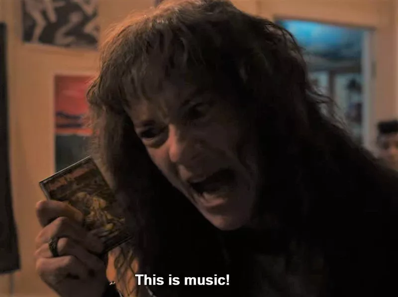Eddie Munson with Iron Maiden cassette in